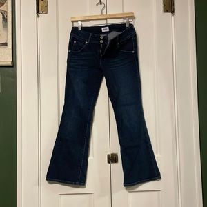 Crop flare jeans